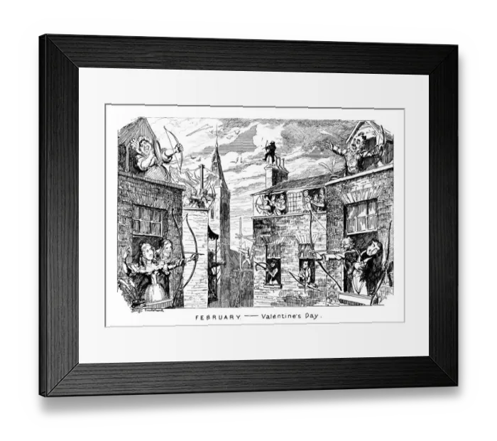 Framed Print : February - Valentines Day Framed Print : February - Valentines Day