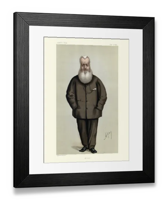 Framed Print : Vanity fair caricature of Sir James Hudson, 1874, British diplomat Framed Print : Vanity fair caricature of Sir James Hudson, 1874, British diplomat