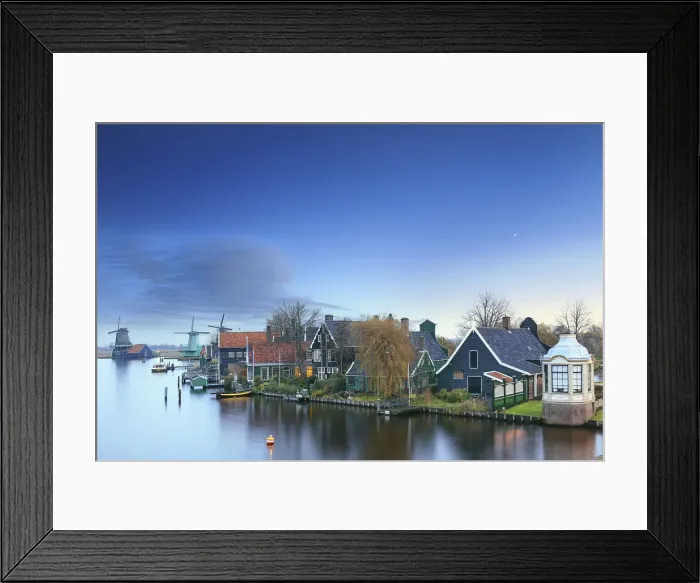 Framed Print : Iconic Windmills at Zaanse Schans, Amsterdam Framed Print : Iconic Windmills at Zaanse Schans, Amsterdam