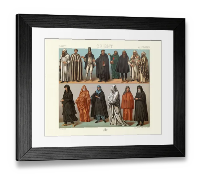 Framed Print : Christian monks and nuns of the East, 19th Century Framed Print : Christian monks and nuns of the East, 19th Century