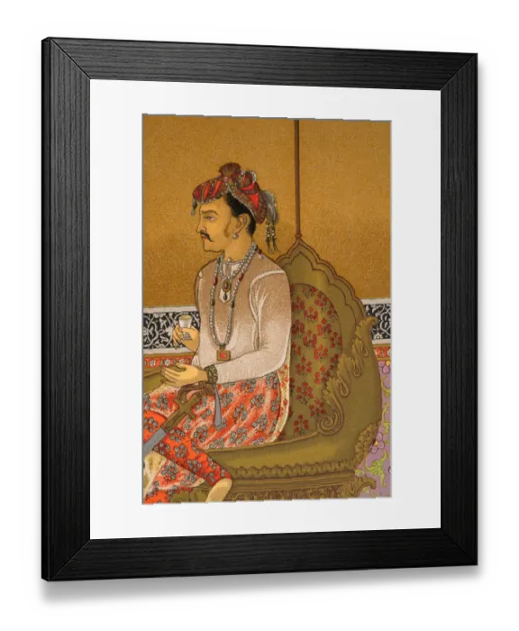 Framed Print : Indian man of the court of the Mughal emperor Framed Print : Indian man of the court of the Mughal emperor