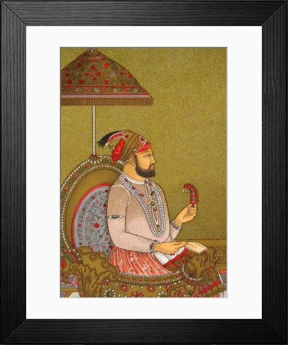 Framed Print : Indian man of the court of the Mughal emperor Framed Print : Indian man of the court of the Mughal emperor