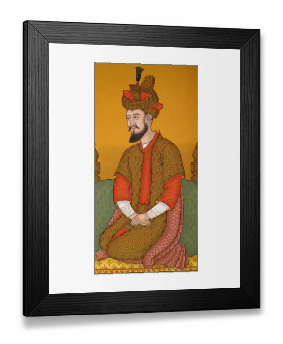 Framed Print : Indian man of the court of the Mughal emperor