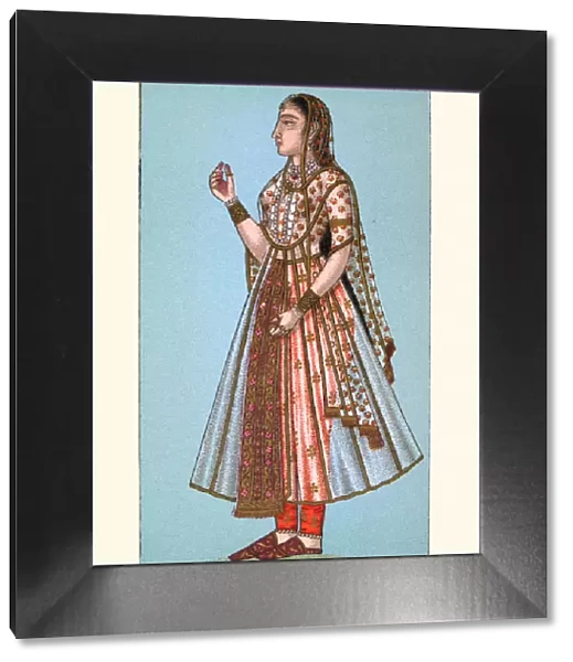 Indian woman of the court of the Mughal emperor