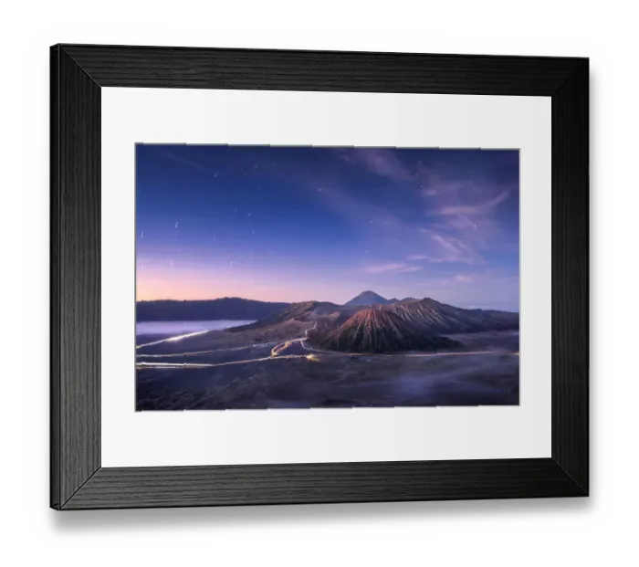 Framed Print : Mount Bromo, is an active volcano and part of the Tengger massif, in East Java, Indonesia