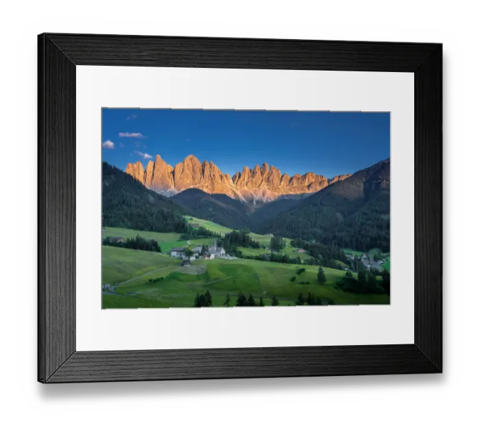 Framed Print : Famous best alpine place of the world, Santa Maddalena village with magical Dolomites Framed Print : Famous best alpine place of the world, Santa Maddalena village with magical Dolomites
