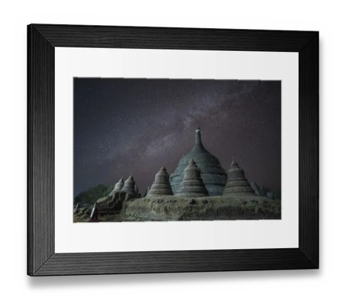 Framed Print : Night view at Ratanabon Paya in Mrauk U, Myanmar Framed Print : Night view at Ratanabon Paya in Mrauk U, Myanmar
