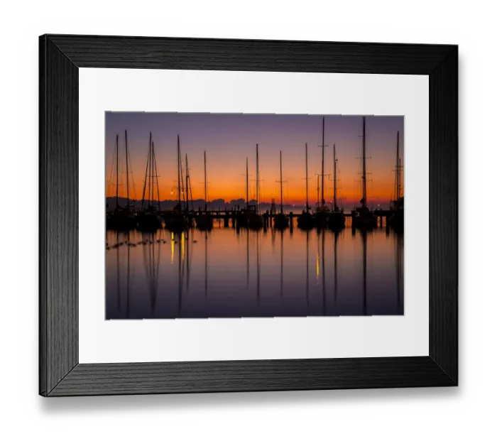 Framed Print : First light over Hastings Marina Framed Print : First light over Hastings Marina