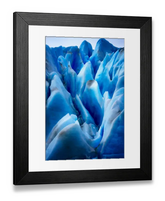 Framed Print : Close-up glacier ice pattern at Grey glacier, Torres del paine national park Framed Print : Close-up glacier ice pattern at Grey glacier, Torres del paine national park