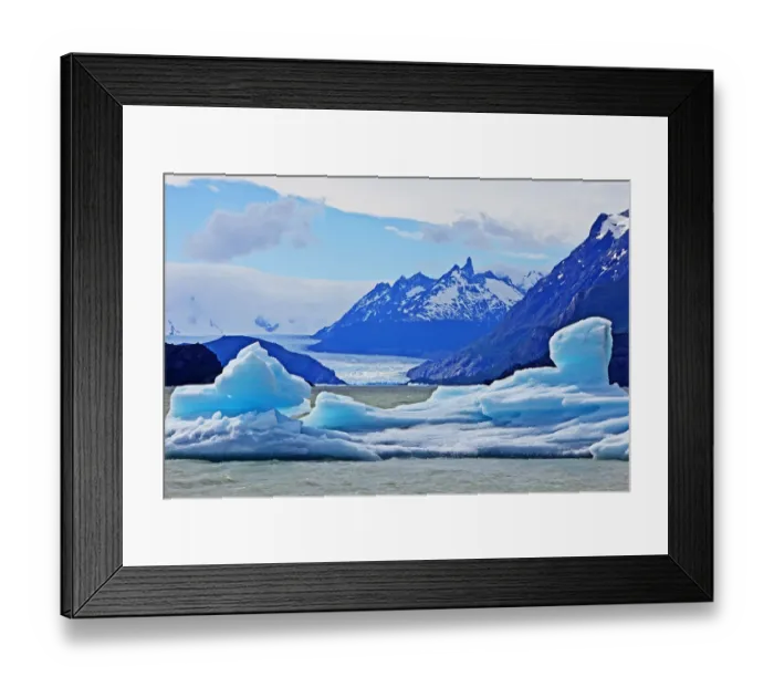 Framed Print : Grey Glacier, Torres Del Paine National Park Framed Print : Grey Glacier, Torres Del Paine National Park
