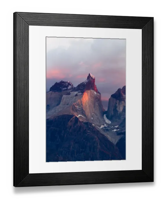 Framed Print : Sunrise in Torres Del Paine National Park Framed Print : Sunrise in Torres Del Paine National Park