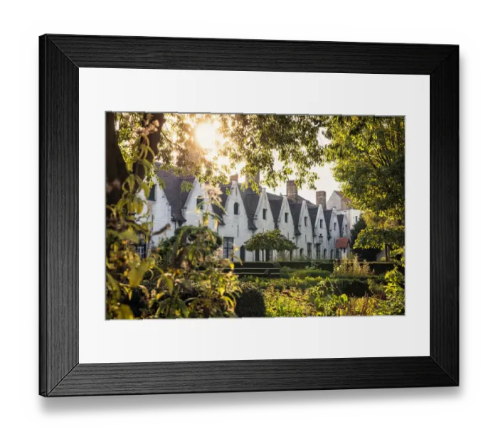 Framed Print : Godshuis De Meulenaere & Sint-Jozef Framed Print : Godshuis De Meulenaere & Sint-Jozef