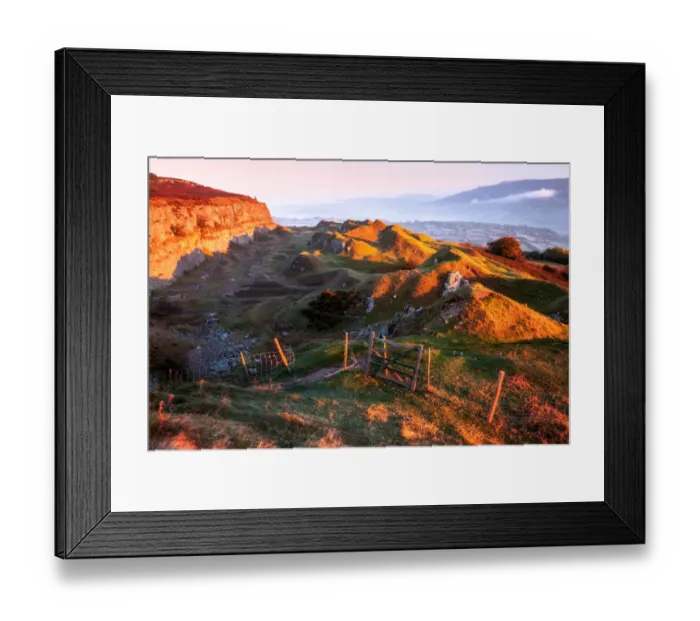 Framed Print : Llangattock Escarpment, Brecon Beacons, Wales Framed Print : Llangattock Escarpment, Brecon Beacons, Wales
