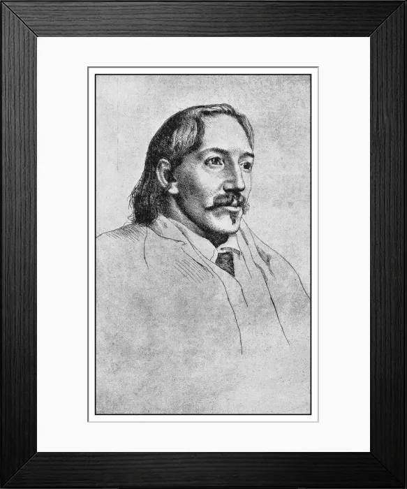 Framed Print : Antique illustration: Robert Louis Stevenson Framed Print : Antique illustration: Robert Louis Stevenson