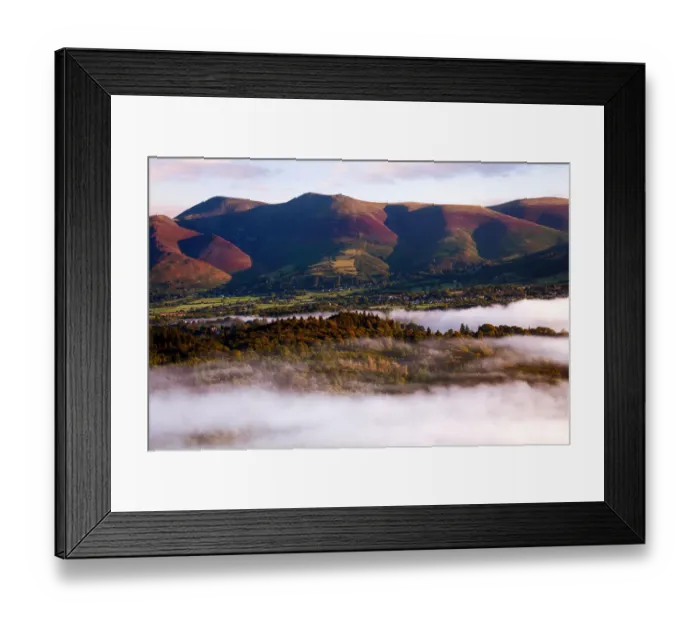 Framed Print : Mist over Keswick, Lake District, Cumbria, England