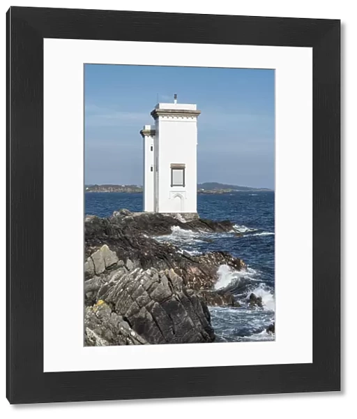 Lighthouse at Port Ellen on the headland Carraig Fhada, Isle of Islay, Inner Hebrides