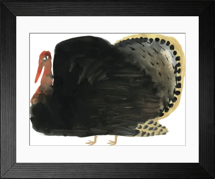 Framed Print : Watercolour Painting of Turkey Framed Print : Watercolour Painting of Turkey