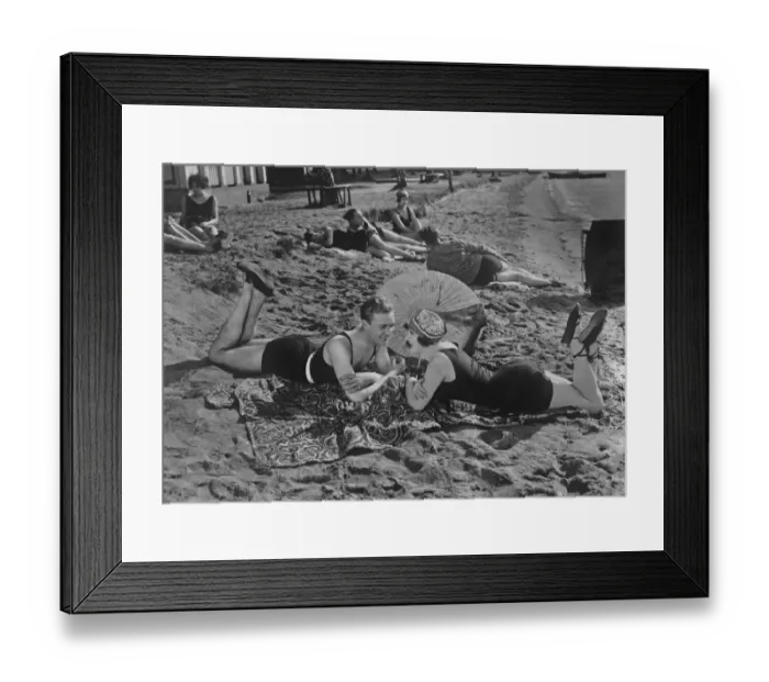 Framed Print : Beach Romance Framed Print : Beach Romance