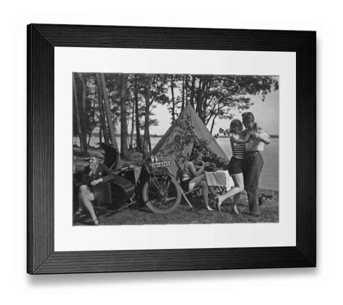 Framed Print : Happy Campers Framed Print : Happy Campers