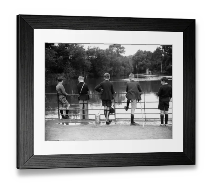 Framed Print : Young Anglers Framed Print : Young Anglers