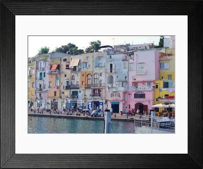 Framed Print : View Of Buildings At Waterfront Against Sky