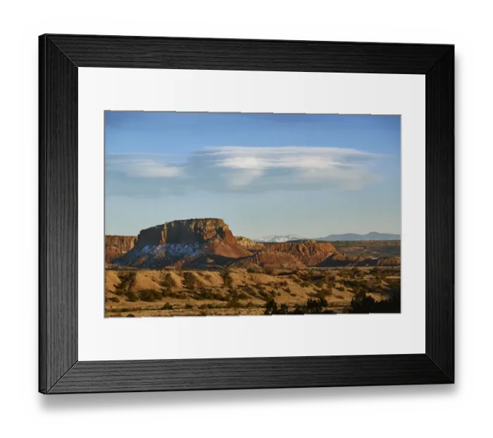 Framed Print : Clouds & Sunset, Abiquiu Framed Print : Clouds & Sunset, Abiquiu
