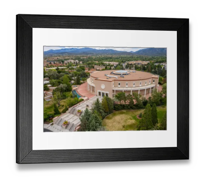 Framed Print : New Mexico State Capitol Building - The Roundhouse Framed Print : New Mexico State Capitol Building - The Roundhouse