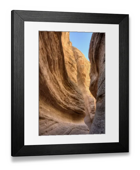Framed Print : Tent Rocks Slot Canyon