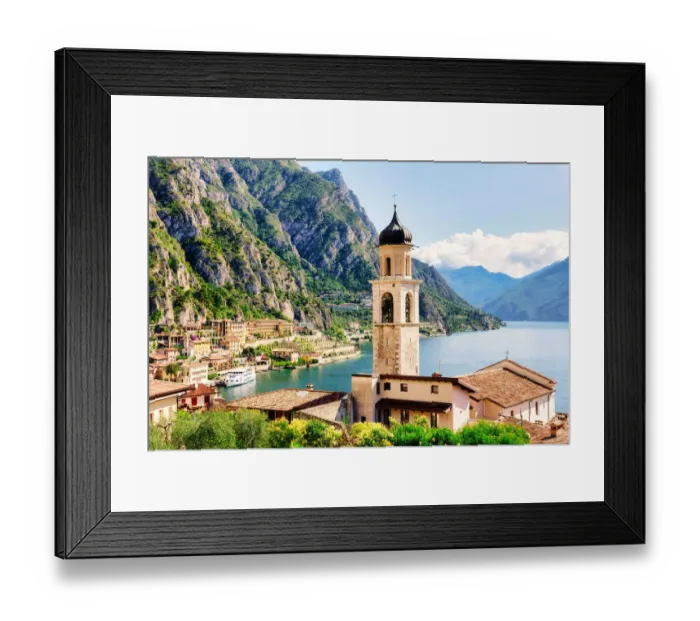 Framed Print : Limone sul Garda, town on the north west side of the famous Lake in Northern Italy Framed Print : Limone sul Garda, town on the north west side of the famous Lake in Northern Italy