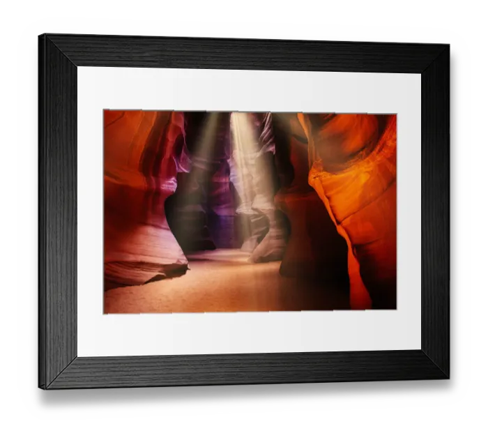 Framed Print : Upper Antelope Slot Canyon near Page, Arizona. Light beams. USA Framed Print : Upper Antelope Slot Canyon near Page, Arizona. Light beams. USA