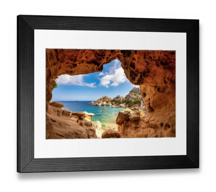 Framed Print : Cala Spinosa, cave on the sea bay in Gallura, Sardinia, Italy Framed Print : Cala Spinosa, cave on the sea bay in Gallura, Sardinia, Italy
