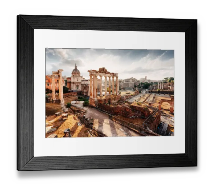 Framed Print : Fori Imperiali (Roman Forum), ruins of the ancient Roman Empire Framed Print : Fori Imperiali (Roman Forum), ruins of the ancient Roman Empire