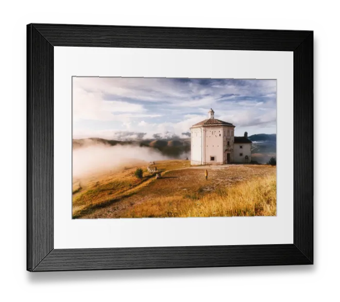 Framed Print : Santa Maria della PietA Church near Rocca Calascio, Gran Sasso National Park Framed Print : Santa Maria della PietA Church near Rocca Calascio, Gran Sasso National Park
