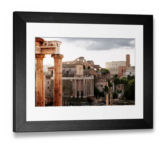 Framed Print : Fori Imperiali (Roman Forum), ruins of the ancient Roman Empire Framed Print : Fori Imperiali (Roman Forum), ruins of the ancient Roman Empire