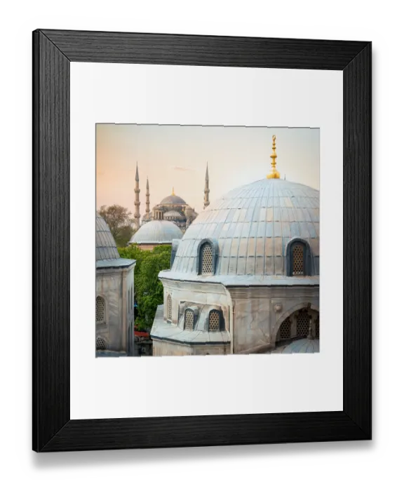 Framed Print : Blue Mosque as seen from Hagia Sofia, Istanbul, Turkey Framed Print : Blue Mosque as seen from Hagia Sofia, Istanbul, Turkey