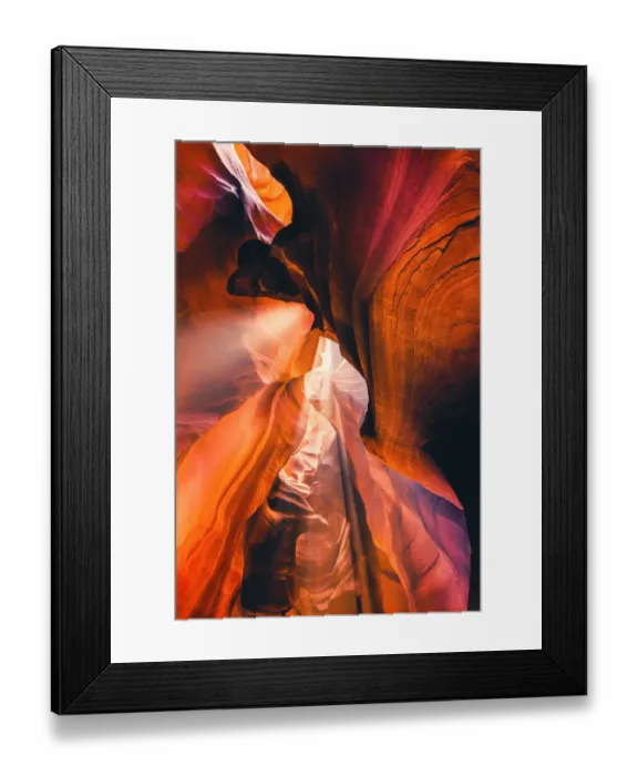 Framed Print : Upper Antelope Slot Canyon near Page, Arizona. Light beams. USA Framed Print : Upper Antelope Slot Canyon near Page, Arizona. Light beams. USA