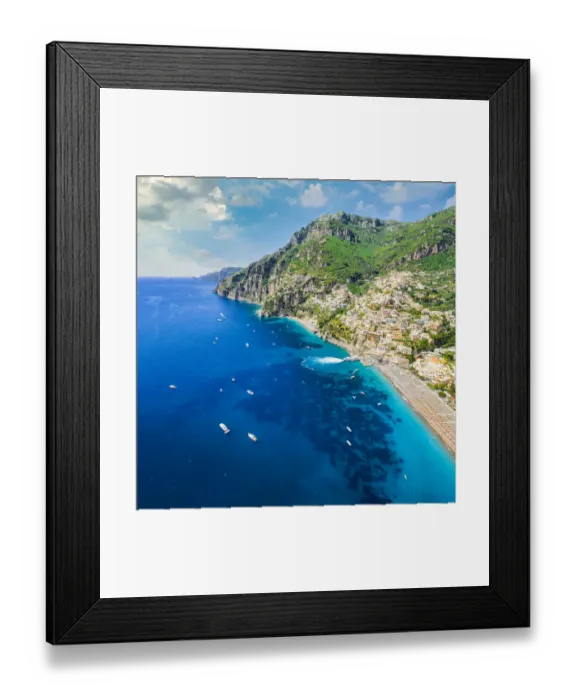 Framed Print : Positano, aerial view. Amalfi Coast, Italy Framed Print : Positano, aerial view. Amalfi Coast, Italy