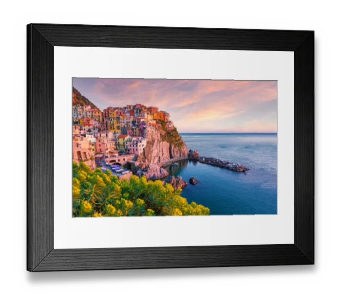 Framed Print : Manarola at sunet, Cinque Terre National Park, Liguria, Italy Framed Print : Manarola at sunet, Cinque Terre National Park, Liguria, Italy