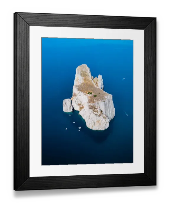 Framed Print : Scoglio Pan di Zucchero, rock island in the mediterranean sea Framed Print : Scoglio Pan di Zucchero, rock island in the mediterranean sea