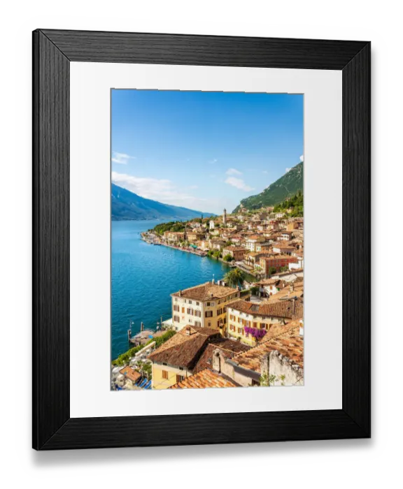 Framed Print : Limone sul Garda, town on the north west side of the famous Lake in Northern Italy Framed Print : Limone sul Garda, town on the north west side of the famous Lake in Northern Italy
