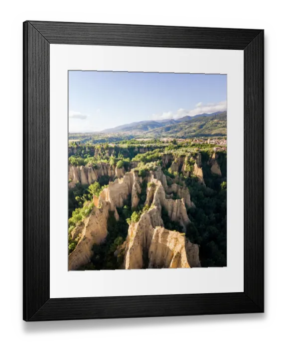 Framed Print : Balze Valdarno, canyon in Tuscany, Italy. Aerial View Framed Print : Balze Valdarno, canyon in Tuscany, Italy. Aerial View