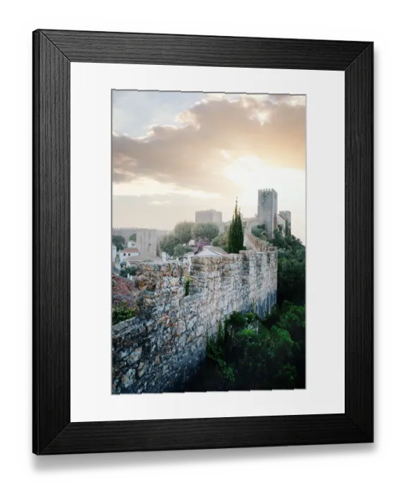 Framed Print : Obidos at dusk, beautiful medieval villages in Portugal Framed Print : Obidos at dusk, beautiful medieval villages in Portugal