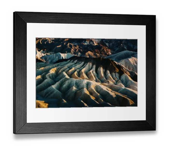 Framed Print : Zabriskie Point in Death Valley, California, USA Framed Print : Zabriskie Point in Death Valley, California, USA