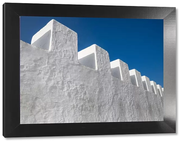 White minimal architeture Background, Asilah, Morocco