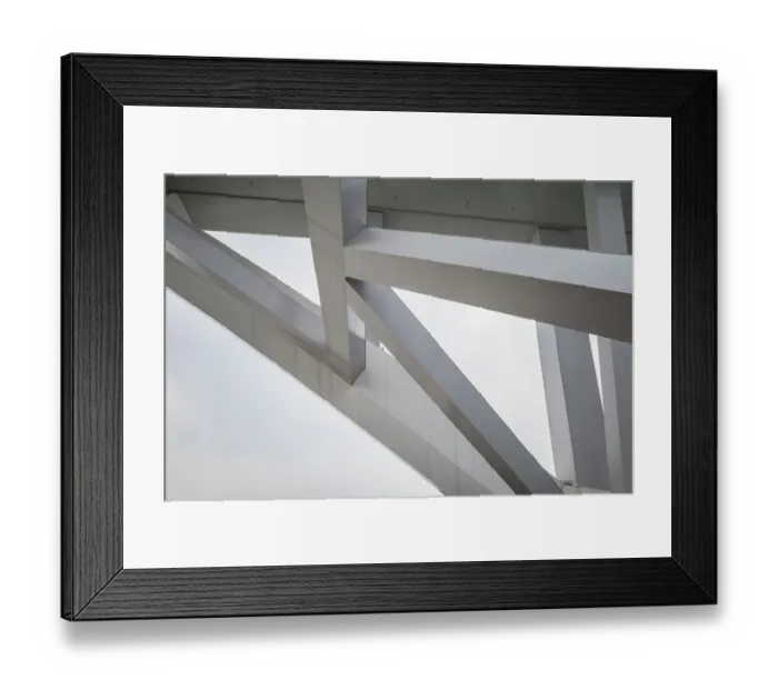 Framed Print : Support structure of bridge Framed Print : Support structure of bridge