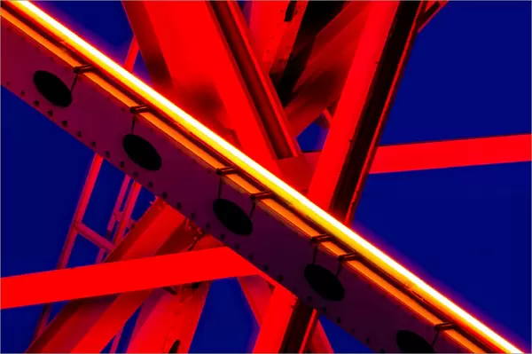 An Abstract Image of a Steel Bridge