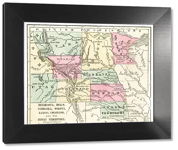 Map of Central States 1871