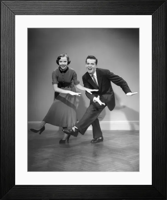 Framed Print : Woman and man dancing Framed Print : Woman and man dancing