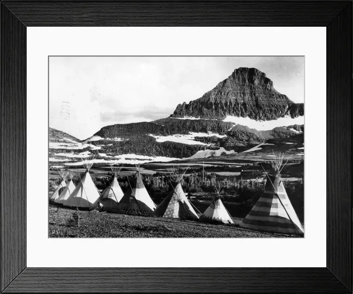 Framed Print : Blackfoot Teepees Framed Print : Blackfoot Teepees