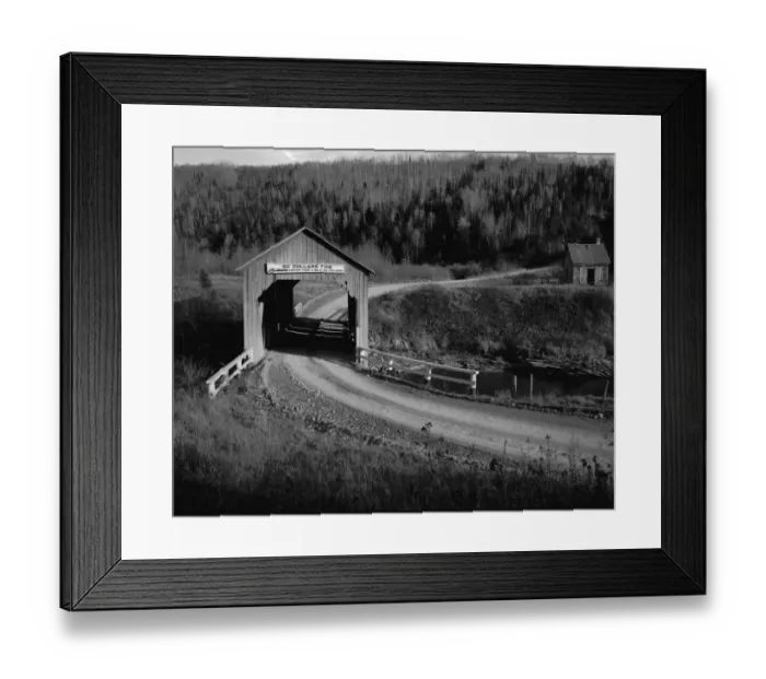 Framed Print : Covered Bridge Framed Print : Covered Bridge